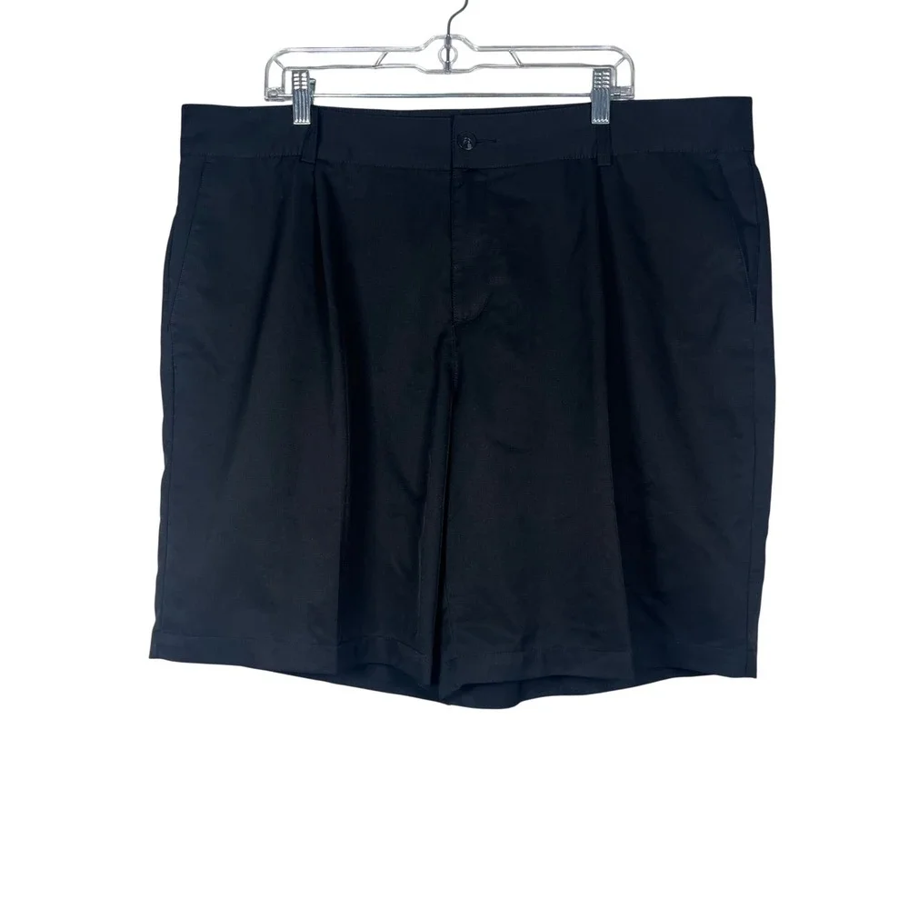 Adidas Golf Shorts Mens Black Climalite Flat Front Performance‎ Size 42